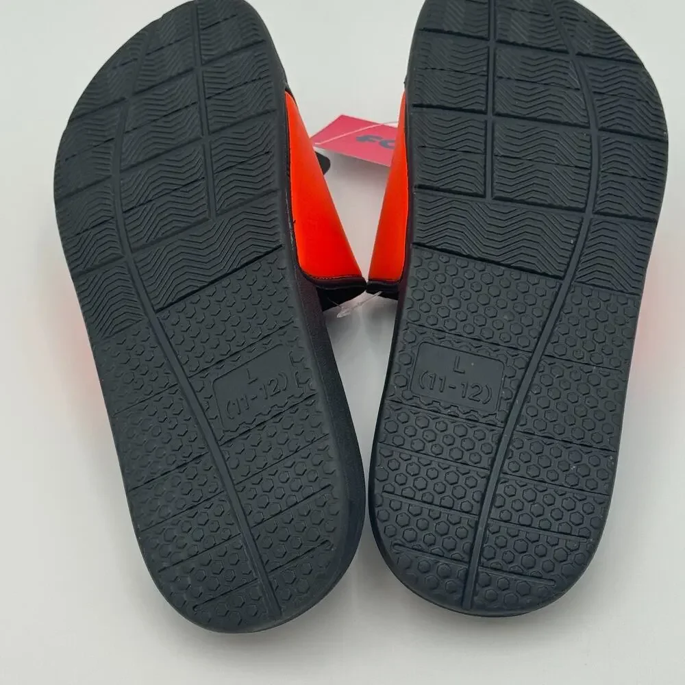 Philadelphia Flyers FOCO Slide Sandals Mens L 11-12 NHL‎ Shower Shoes NEW